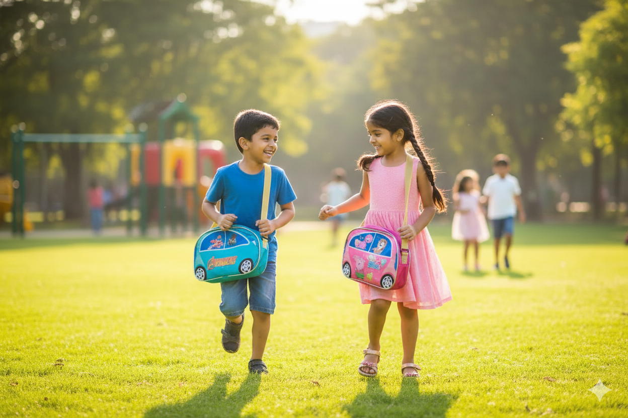 Car Shape Cartoon Based Sling Bag