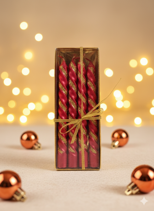 "Spiral Elegance Twisted Candles" 🕯️✨