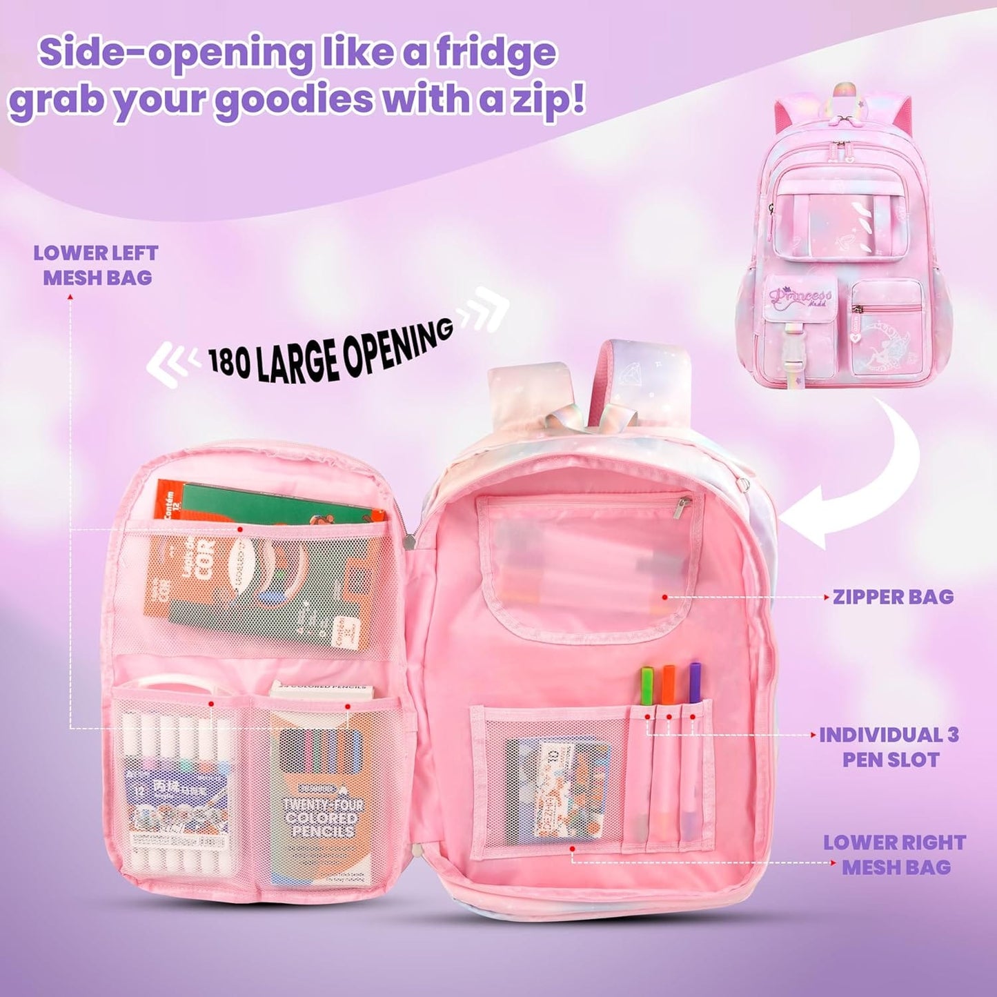 Pink Imported School Bag – Premium Quality
