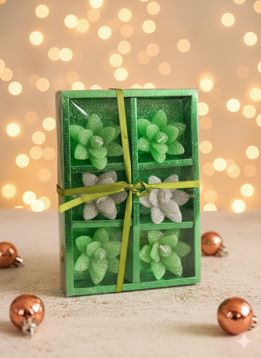 "Emerald Glow Floating Candles"