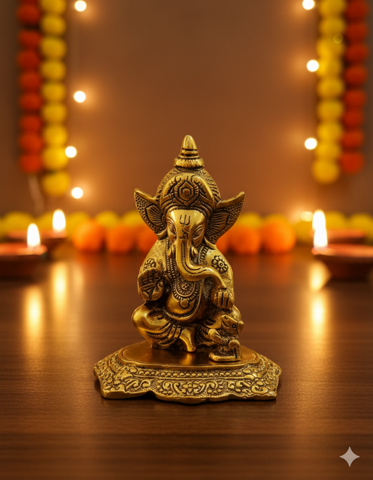 Metal Ganpati Statue – divine elegance for your home.