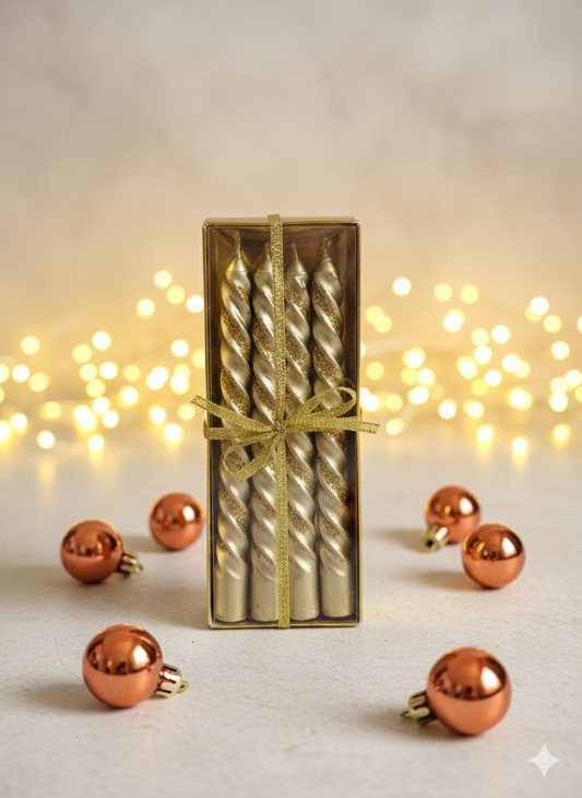 "Spiral Elegance Twisted Candles" 🕯️✨