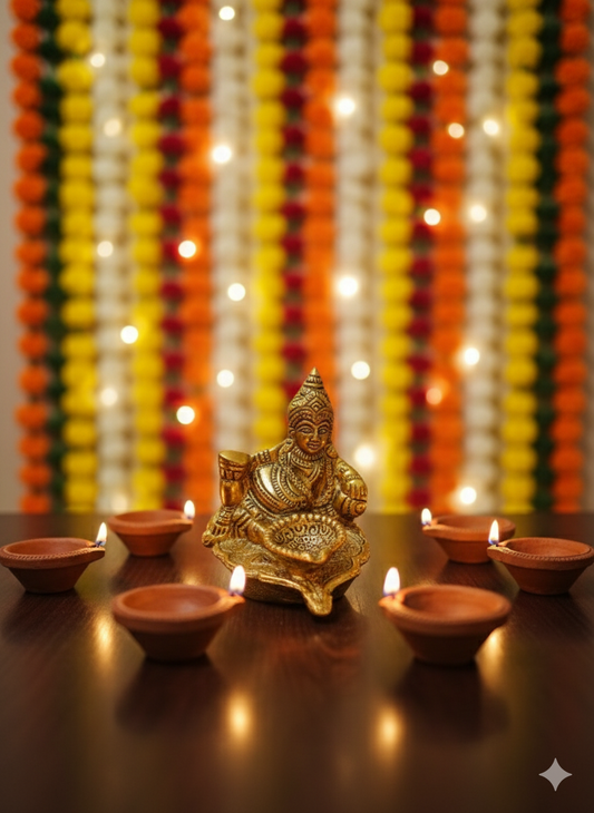 Metal Kuber Statue – symbol of wealth and prosperity.