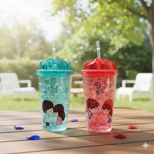 Vibrant Tumbler with Straw – sip in style, anytime.