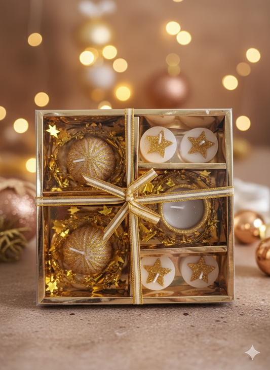 "Golden Glow Candle Set" ✨🕯️