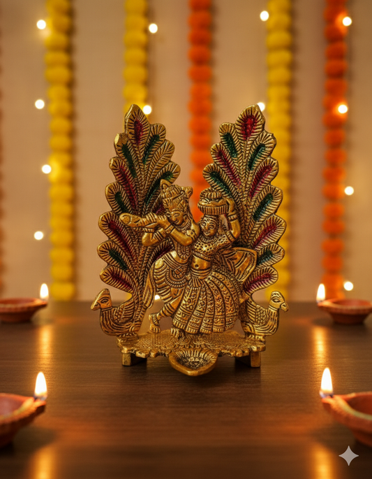 Metal Radha Krishna Statue – eternal love in exquisite craftsmanship
