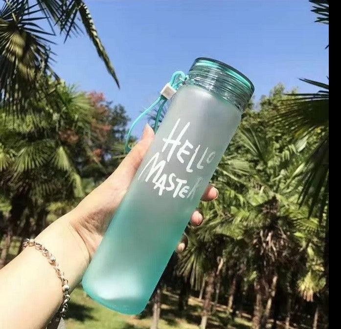 Hello Master | Glass Water Bottle 350 ML |Return gift