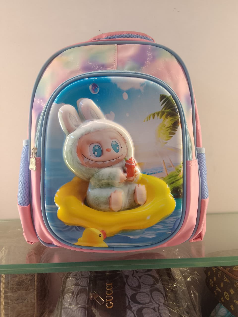 14-Inch Labubu Doll Design School Bag